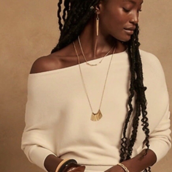 Banana Republic cream sweater - Picture 1 of 6